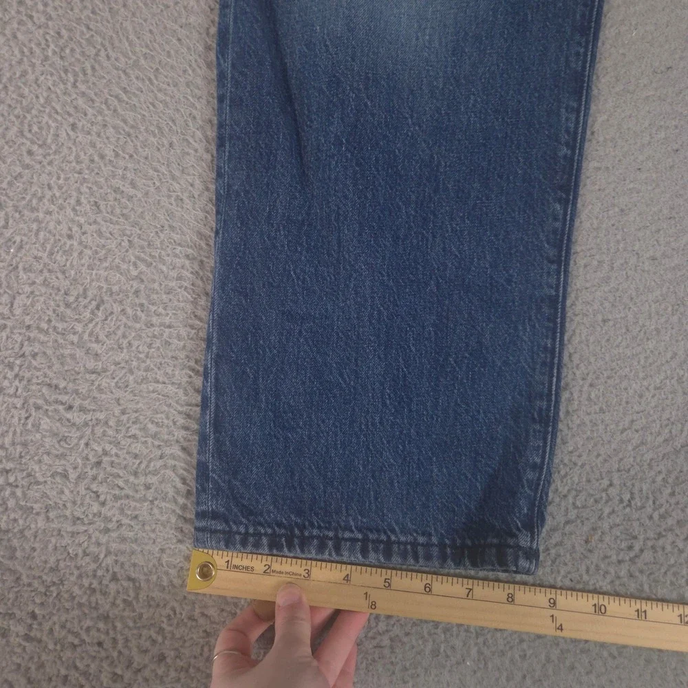 Lucky‎ Brand Jeans Mens 38x32 Blue 363 Vintage Straight Cotton Linen Denim Pants